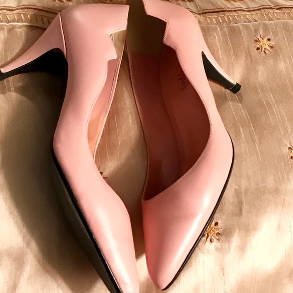 POPPIES PINK LEATHER PUMPS - Picture 2 of 4